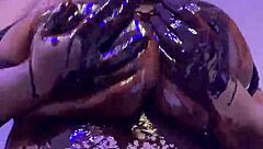 Chocolate Covered Tits on Ebony Babe