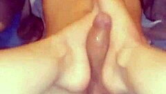 Do you feel my girlfriend's feet and soles gripping your cock tight?