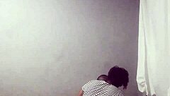 Amateur ebony gay buddies enjoy bareback fun with cumshot in homemade video