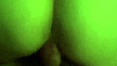 She enjoys a casual ride on a large bike