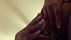 sexy black ass spread in close up