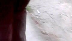 culona latina groped from behind with sneaky cum action