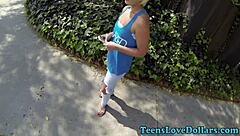 i'm an amateur teen 18+ager getting spunked outdoors