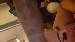 Ebony BBW Slut Gives Amazing Blowjob with Fat Ass and Toes!