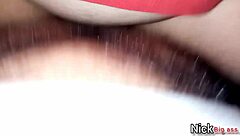 i empty milk in serenas pussy while grabbing her big tits and ass.