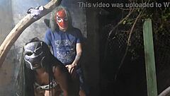 i fuck the young girl at halloween party, her family saw on xvideo