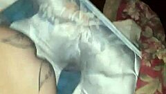 white slut sucks black cock in casual blowjob scene