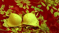 Sneaking peeks at neighbor's dirty clothes while masturbating intensely