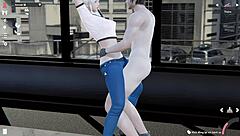 she rides in cowgirl position passionately