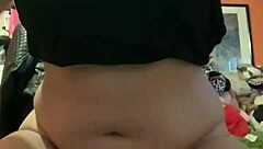 Wet Pussy Riding Dildo Toy in Intense Session