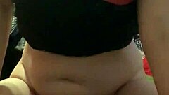 Wet Pussy Riding Dildo Toy in Intense Session