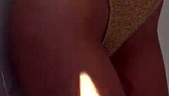 gold leotard solo play