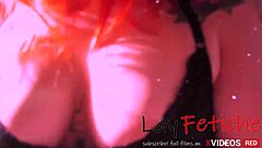 i watch this redhead riding in cowgirl. natural tits bouncing under the sun.