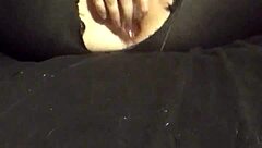 Bored slut wife pounds her pussy and squeezes plug into tight ass