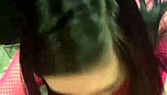 Petite teen sucks big cock in blowjob.