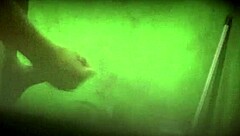 Gay guy jerks off intensely in the house bathroom, moaning loudly.