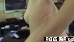 Blonde Emma Mae Delivers Intense POV Blowjob with Skinny Frame