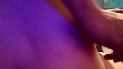 Stretching to insert buttplug fully