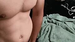 venezolano stroking his big monster cock so good, young 18+ guy enjoying it 😏