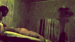 ebony massage therapy turns interracial fuck