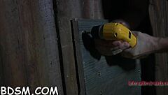 Why is this spicy brunette teasing with a massive sex toy today?