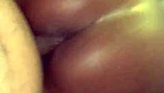 Ebony Babe Bent Over for Doggystyle Fucking and Cumshot