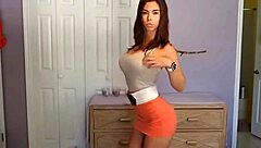 Sexy Webcam Striptease With Clothes Ripped Off