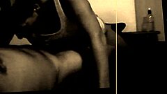 this black and white amateur couple just suck and fuck like crazy, reaching orgasm together