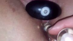 Anal Double Penetration With Dildo And Cock