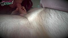 I sucked him in red lingerie on the bed, oh god.