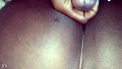 Ebony bbw doggystyle - she's bent over and loving it