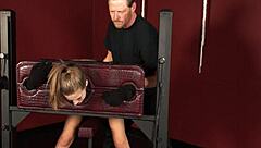 hot teen molly manson gets bound and spanked in garage