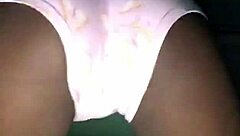 crazybitch6 twerks with her clothes on in a close-up view