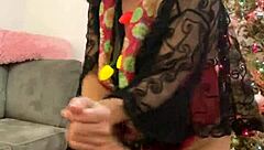 anna maria mature latina christmas special in red lingerie