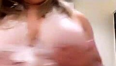 intriguing big tits bouncing in mlive scene