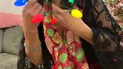 anna maria mature latina christmas special in red lingerie