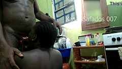 How about a big cock blowjob in the kitchen with that big ass?