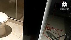 i spied her bathing then fucked her blonde ass