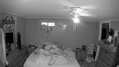 The brunette says, 'I love sucking that big cock so much.'