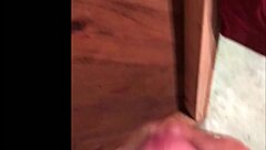 Sexy wife catches horny husband masturbating