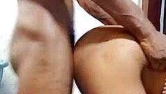 Little African Teen 18+ Slut Bent Over For Doggy Assfucking