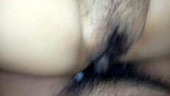 my wife lay there with her legs spread wide, showing off her hairy vagina to everyone watching.