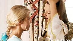 Cute Angels Are Licking in a Friendly Gathering