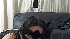 Thick stepmom sucks stepson dry until he nearly gags