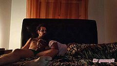 Ebony Roommate Lures Me With Movie Night, Craving Big Cock Deepthroat Action!