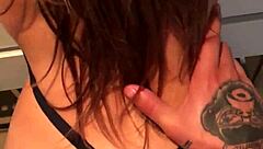 feeling the passion as she gets fucked in the bathroom