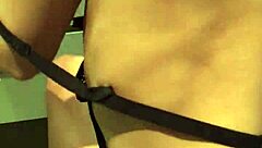 feeling the passion as she gets fucked in the bathroom