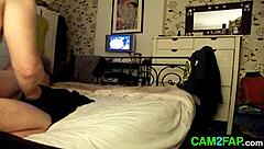 Is this amateur blonde milf wife cheating or just getting passionately fucked at home?