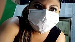 I am a latina milf making homemade porn for my stepbro with big tits.