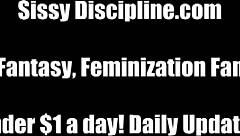 Watch The Sissy Suck Cock In Lingerie POV.